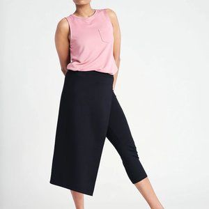 Betabrand black half skirt leggings EUC